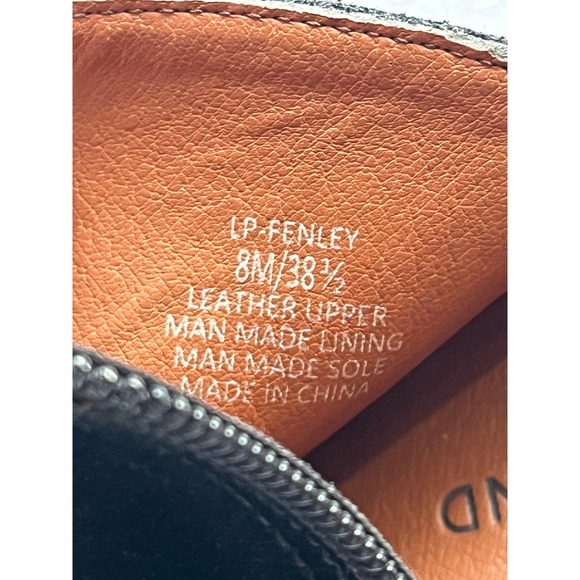 Lucky Brand Black Suede Cutout Ankle Booties Block Heel Side Zip Women Size 8 - Picture 9 of 9